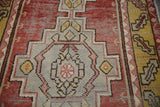 Vintage Faded Anatolian Runner Rug