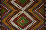 Vintage mini kilim rug in room decor setting, kilim, Turkish rug, vintage rug, portland, rug shop, bright colors, wild shaman, soft rug, bold color, Portland, Oregon, rug store, rug shop, local shop