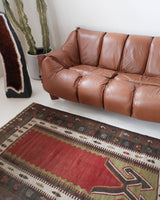 old rug, antique rug, earthy colors, faded colors, Turkish rug, vintage rug, flat weave, kilim rug, large area rug, square rug, Wild Shaman, Portland, Oregon, rug store, rug shop, local shop