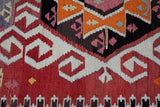 Vintage kilim rug in living room setting, old rug, antique rug, pastel colors, faded colors, Turkish rug, vintage rug, soft rug, Portland, Oregon, rug store, rug shop, local shop, earthy tones, earthy colors, warm colors