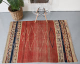 Old Balikesir Kilim 4.7ftx6.5ft