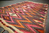 Vintage Siirt Tribe Kilim 4.10x8.1ft
