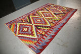Vintage Ushak Esme Kilim 6.4x9.11ft