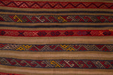 Vintage Turkish mini rug in room decor setting, old rug, antique rug, pastel colors, faded colors, Turkish rug, vintage rug, soft rug, Portland, Oregon, rug store, rug shop, local shop,  bright colors, bold colors