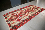 Vintage Ushak Esme Kilim 5.2x10.6ft