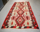 Vintage Ushak Esme Kilim 5.2x10.6ft