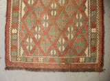 Vintage Mini Turkish Kilim Rug 19.5"x37.5"