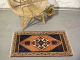 Vintage Mini Turkish Rug 20"x42.5"