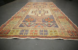 Vintage Faded Anatolian Turkish Rug