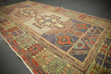 Vintage Faded Anatolian Turkish Rug