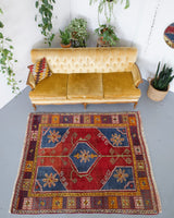 old rug, antique rug, Turkish rug, Portland, Oregon, rug store, rug shop, local shop, bright colors, wild shaman, large rug, area rug, red rug, bold color, burgundy, dark red