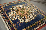 Vintage Mini Turkish Rug 23"x27.5"
