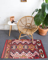 Vintage Mini Turkish Kilim Rug