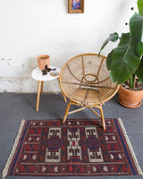 pile rug, Turkish rug, vintage rug, portland, rug shop, bright colors, wild shaman, area rug, red rug, mini rug, bold color, Portland, Oregon, rug store, rug shop, local shop, flat weave, kilim rug