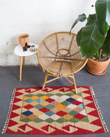 pile rug, Turkish rug, vintage rug, portland, rug shop, bright colors, wild shaman, area rug, red rug, mini rug, bold color, Portland, Oregon, rug store, rug shop, local shop, flat weave, kilim rug