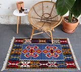 pile rug, Turkish rug, vintage rug, portland, rug shop, bright colors, wild shaman, area rug, red rug, mini rug, bold color, Portland, Oregon, rug store, rug shop, local shop, flat weave, kilim rug