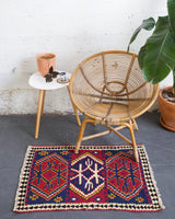 pile rug, Turkish rug, vintage rug, portland, rug shop, bright colors, wild shaman, area rug, red rug, mini rug, bold color, Portland, Oregon, rug store, rug shop, local shop, flat weave, kilim rug