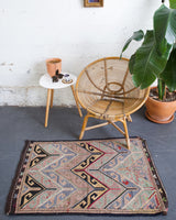 old rug, antique rug, earthy colors, faded colors, turkish rug, vintage rug, flat weave, mini rug, pile rug, Wild Shaman, Portland, Oregon, rug store, rug shop, local shop, kilim rug