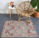 old rug, antique rug, earthy colors, faded colors, turkish rug, vintage rug, flat weave, mini rug, pile rug, Wild Shaman, Portland, Oregon, rug store, rug shop, local shop, kilim rug