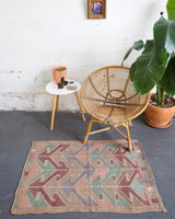 old rug, antique rug, earthy colors, faded colors, turkish rug, vintage rug, flat weave, mini rug, pile rug, Wild Shaman, Portland, Oregon, rug store, rug shop, local shop, kilim rug