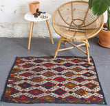 pile rug, Turkish rug, vintage rug, portland, rug shop, bright colors, wild shaman, area rug, red rug, mini rug, bold color, Portland, Oregon, rug store, rug shop, local shop, flat weave, kilim rug