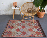 old rug, antique rug, earthy colors, faded colors, turkish rug, vintage rug, flat weave, mini rug, pile rug, Wild Shaman, Portland, Oregon, rug store, rug shop, local shop, kilim rug