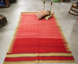 Vintage Bodrum Kilim 4.7x7.9ft