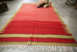 Vintage Bodrum Kilim 4.7x7.9ft