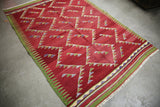 Vintage Balikesir Kilim 4.9ftx6.8ft