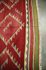 Vintage Balikesir Kilim 4.9ftx6.8ft