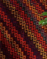 Vintage Turkish rug in a living room setting, pile rug, Turkish rug, vintage rug, portland, rug shop, bright colors, wild shaman, soft rug, bold color, Portland, Oregon, rug store, rug shop, local shop, shag rug, shaggy, plush,tulu rugs