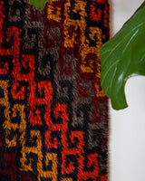 Vintage Turkish rug in a living room setting, pile rug, Turkish rug, vintage rug, portland, rug shop, bright colors, wild shaman, soft rug, bold color, Portland, Oregon, rug store, rug shop, local shop, shag rug, shaggy, plush,tulu rugs