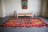 Old Sivas Sarkisla Kilim 5.5ftx9.10ft