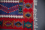 Vintage Oushak Esme Kilim 4ftx7.2ft