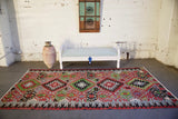 Vintage Oushak Esme Kilim 5.6ftx10ft