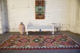 Vintage Oushak Esme Kilim 5.6ftx10ft