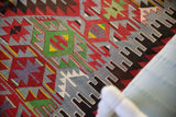 Vintage Oushak Esme Kilim 5.6ftx10ft