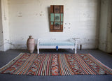 Vintage Balikesir Cicim Kilim 5.3ftx9.3ft