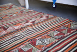 Vintage Balikesir Cicim Kilim 5.3ftx9.3ft