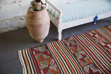 Vintage Balikesir Cicim Kilim 5.3ftx9.3ft