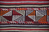 Vintage Balikesir Cicim Kilim 5.3ftx9.3ft