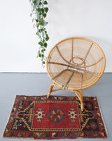 pile rug, Turkish rug, vintage rug, portland, rug shop, bright colors, wild shaman, area rug, red rug, mini rug, bold color, Portland, Oregon, rug store, rug shop, local shop, flat weave, kilim rug