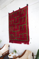 old rug, antique rug, Turkish rug, Portland, Oregon, rug store, rug shop, local shop, bright colors, wild shaman, area rug, red rug, bold color, burgundy, dark red, rug shop, portland, Anatolian rug, shaggy rug, tulu rug