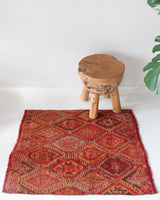 pile rug, Turkish rug, vintage rug, portland, rug shop, bright colors, wild shaman, area rug, red rug, mini rug, bold color, Portland, Oregon, rug store, rug shop, local shop, flat weave, kilim rug