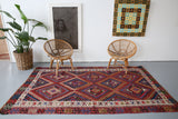 Old Fethiye Kilim 5.3ftx9.4ft