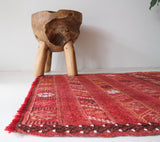 pile rug, Turkish rug, vintage rug, portland, rug shop, bright colors, wild shaman, area rug, red rug, mini rug, bold color, Portland, Oregon, rug store, rug shop, local shop, flat weave, kilim rug