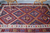 Old Fethiye Kilim 5.3ftx9.4ft