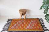 pile rug, Turkish rug, vintage rug, portland, rug shop, bright colors, wild shaman, area rug, red rug, mini rug, bold color, Portland, Oregon, rug store, rug shop, local shop, flat weave, kilim rug