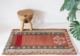pile rug, Turkish rug, vintage rug, portland, rug shop, bright colors, wild shaman, area rug, red rug, mini rug, bold color, Portland, Oregon, rug store, rug shop, local shop, flat weave, kilim rug