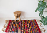 pile rug, Turkish rug, vintage rug, portland, rug shop, bright colors, wild shaman, area rug, red rug, mini rug, bold color, Portland, Oregon, rug store, rug shop, local shop, flat weave, kilim rug